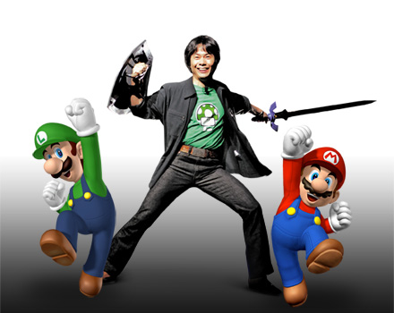 Mario & Luigi & Miyamoto